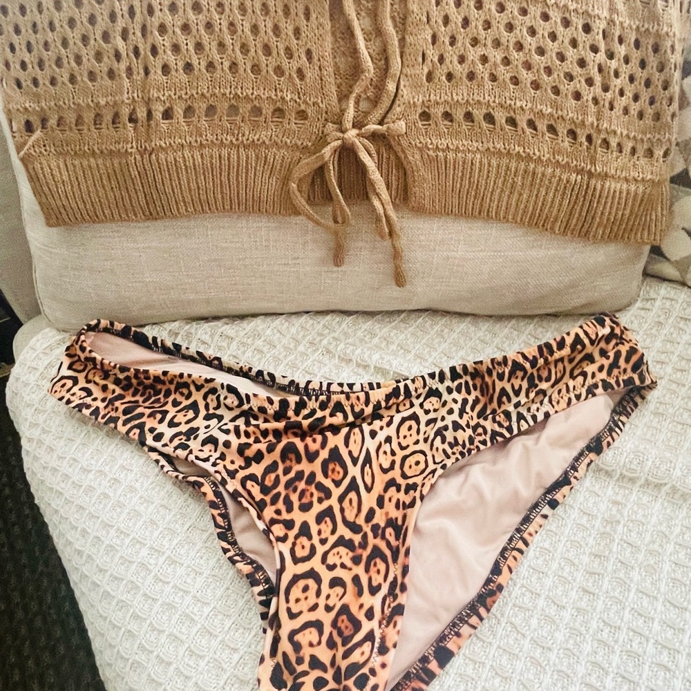 Victoria's Secret Leopard Print Bikini Bottom